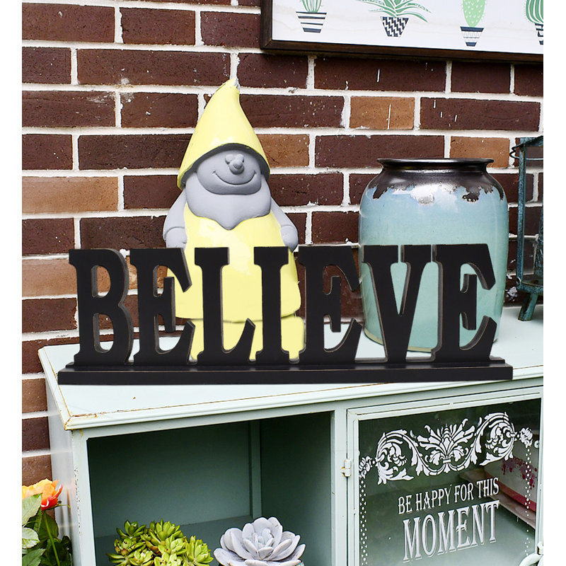 Panneau rustique en bois Believe