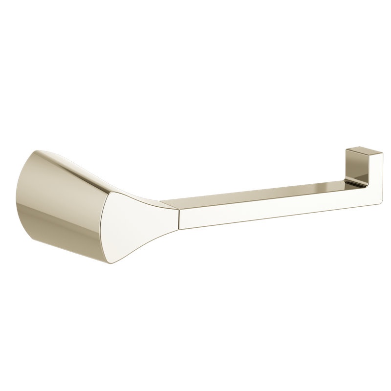Zura Wall Mount Toilet Paper Holder, Polished Nickel
