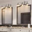 Éclairage pour salle de bain 3 lumières argent