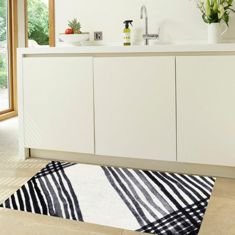 Tapis de sol Graphite Lines, L 47 po x L 28 po