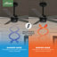 52" Burton 5 - Blade Damp Rated Ceiling Fan And Wall Control-85433820