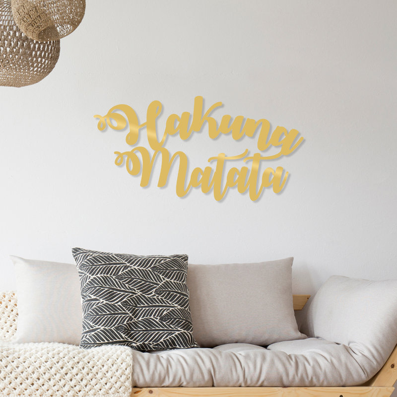 Wall Decor on Metal, Gold