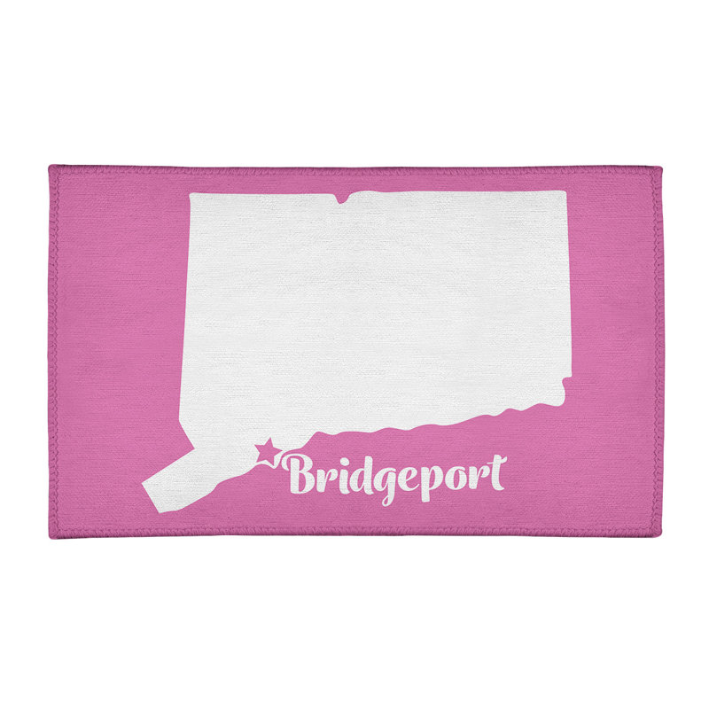 Tapis rose en poly-chenille bridgeport connecticut, Rectangle 2 pi x 3 pi
