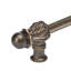 Acanthus 22 inches c.c. with 1/2 round smooth bar long pull Romanesque style in Oil Rub Bronze-193783184-193783188