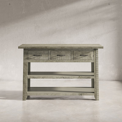 50'' Solid Wood Top Console Table
