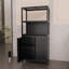 Armoire de rangement en bambou avec 2 portes