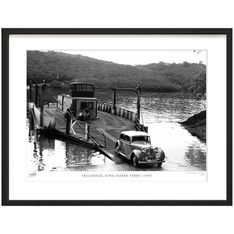 Trelissick, King Harry Ferry C1955 by Francis Frith - Single Picture Frame Print, 45cm H x 60cm W x 2.3cm D