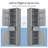 2pcs Tall Bathroom Storage Cabinet,gray-785823963