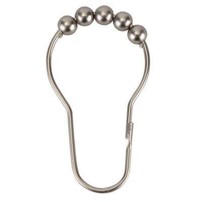 Anneaux de rideau de douche à roulettes en métal Wayfair Basics