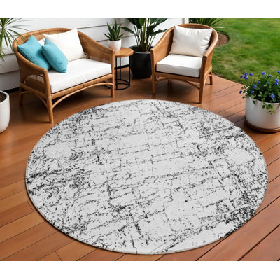 Tapis d'intérieur rond 8 po