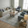 Handwoven Art Silk Gray Striped Area Rug