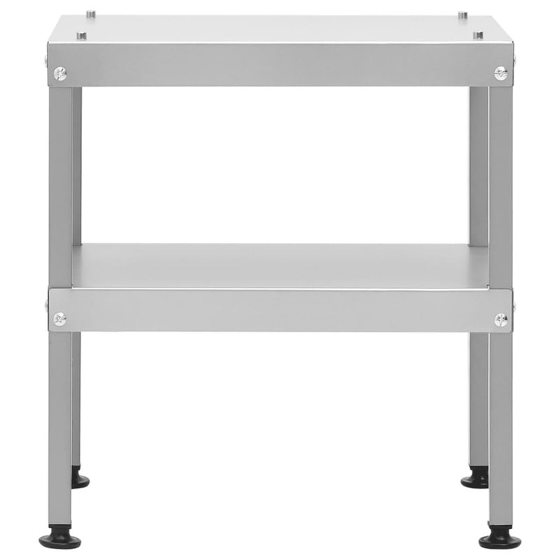 Table pour fumoir en acier galvanisé 15,7 po x 11 po x 17,5 po Vidaxl