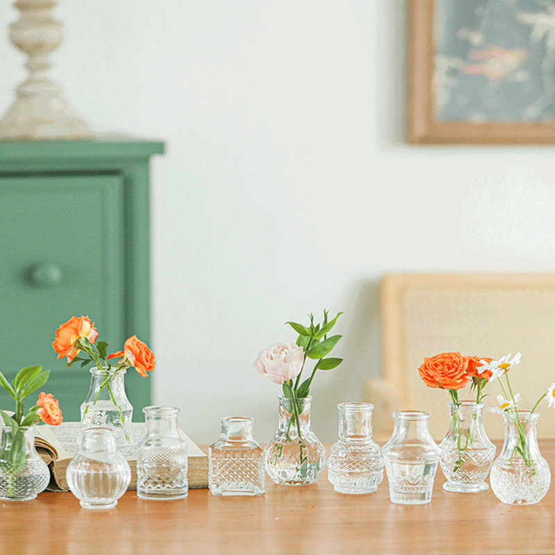 Glass Table Vase - Set of 10