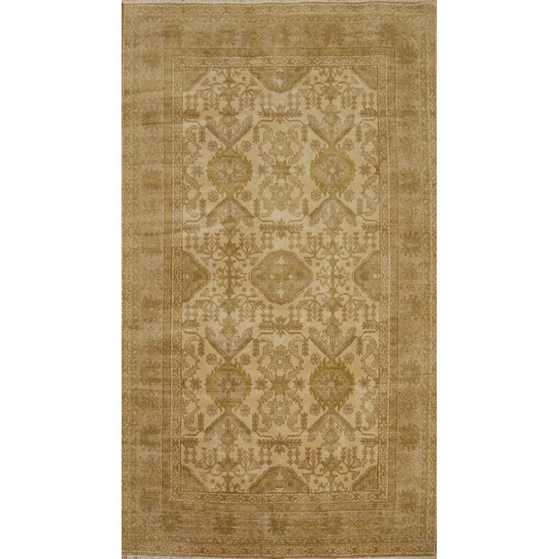 Tapis indien géométrique Oushak 5 x 8
