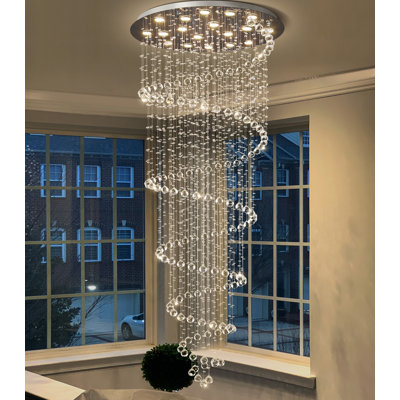 Glam Chandelier Crystal Led Dimmable Light