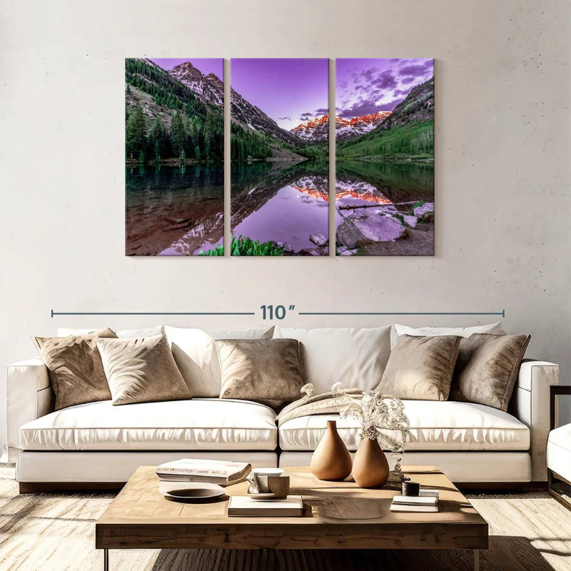 Alvord Maroon Bells Sunrise Watch, 48" H x 74" W