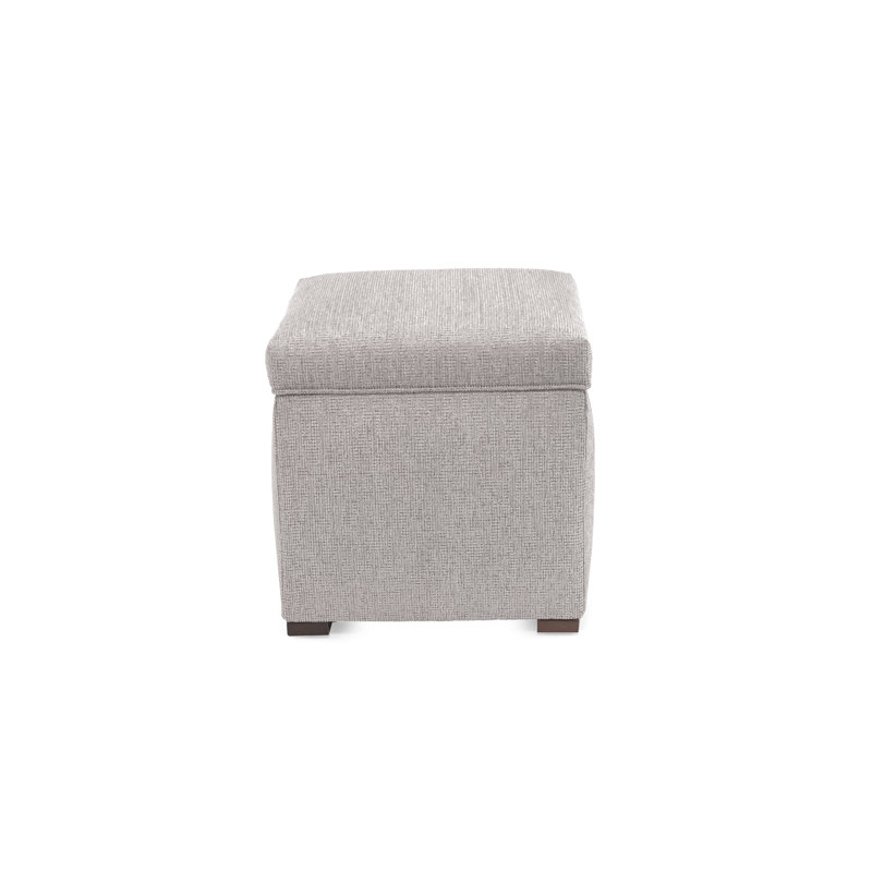 Repose-pieds avec rangement Karrie, Polyester gris graphite