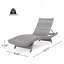 Ensemble de 2 chaises longues en osier