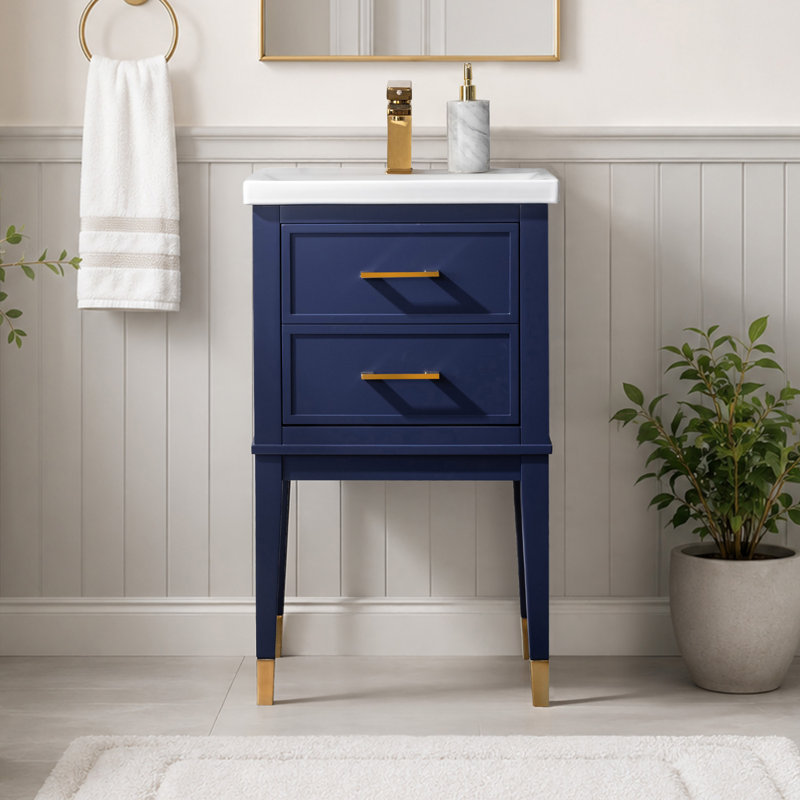 Ensemble de meuble-lavabo simple 20 po Deon, Gris