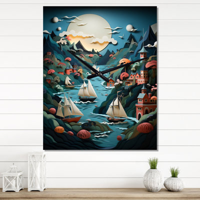 Raeleigh - Très grandes horloges murales nautiques et de plage