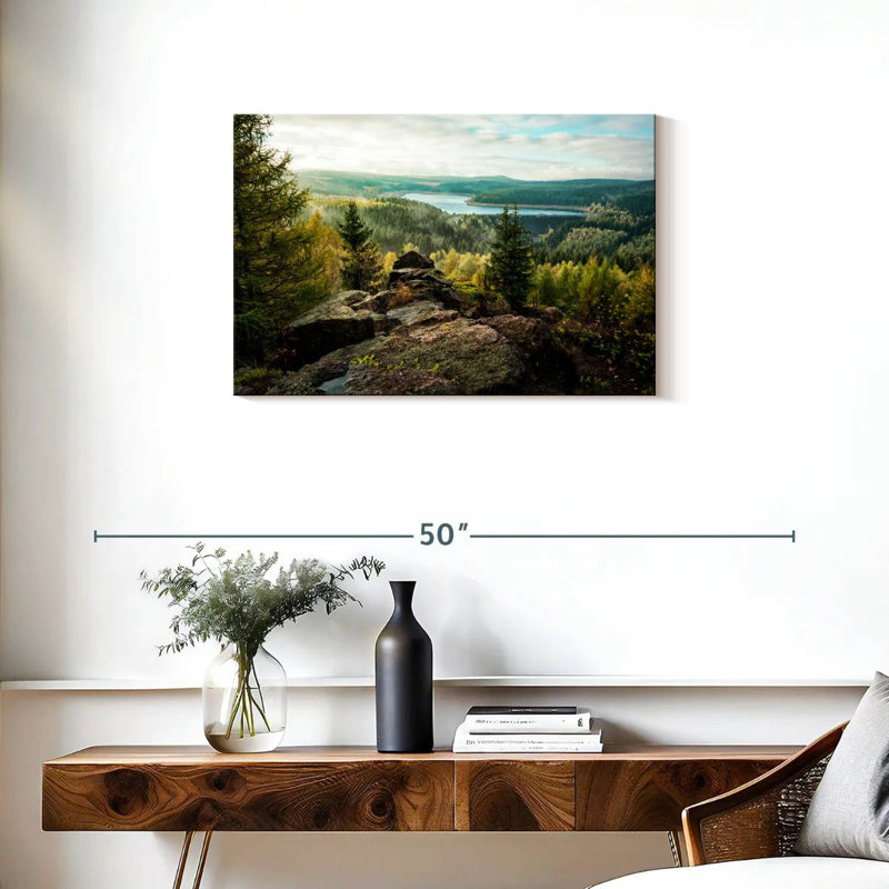 View Of Dam Flaje, 20" H x 30" W
