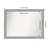 Vista Brushed Nickel Narrow Bathroom Vanity Non-Beveled Wall Mirror-676471163