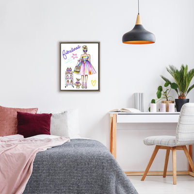 Cadre flottant fabuleux pour fille et chien, design par Jess Stempel