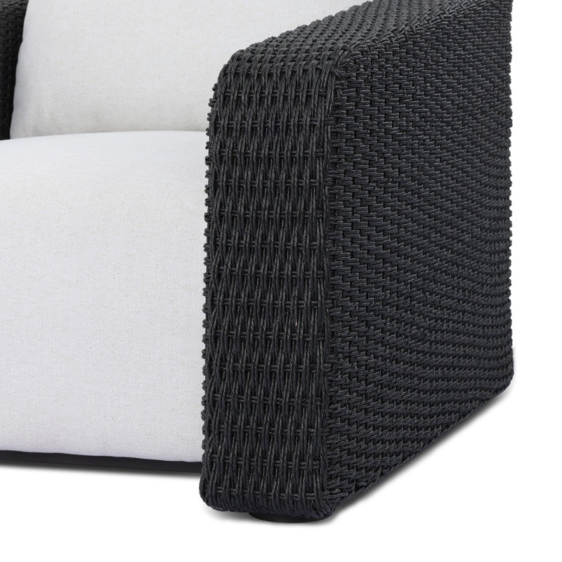 Westby Outdoor Chair-Faux Black Hyacinth, Faux Black Hyacinth, Alessi Linen