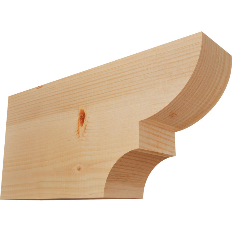Queue de chevron lisse l 5 po x H 12 po x L 24 po, sapin Douglas, Sapin de Douglas, H 12 po x l 5 1/2 po x L 24 po