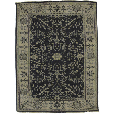 Tapis oriental gris anthracite Mute