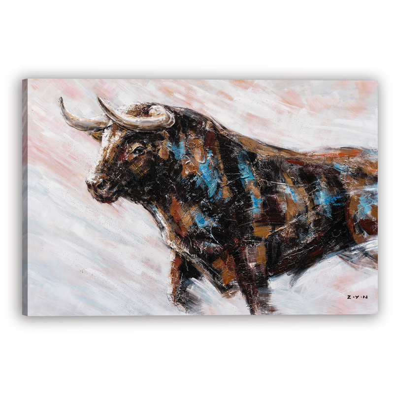 " Ox Art ", 24" H x 36" W x 1.5" D