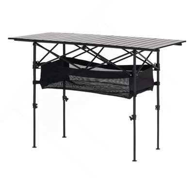 Table de camping pliante en aluminium