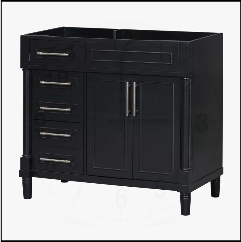 Meuble-lavabo 36 po sans lavabo, Noir