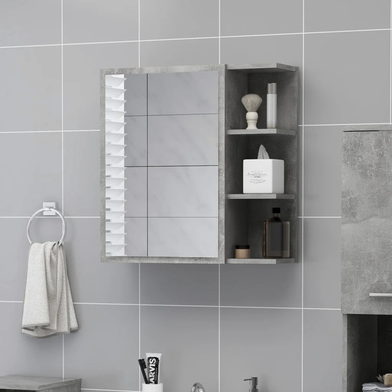 Adiza Bathroom Cabinet, Concrete Grey