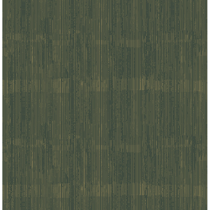 Papier peint à rayures Somerset, Vert