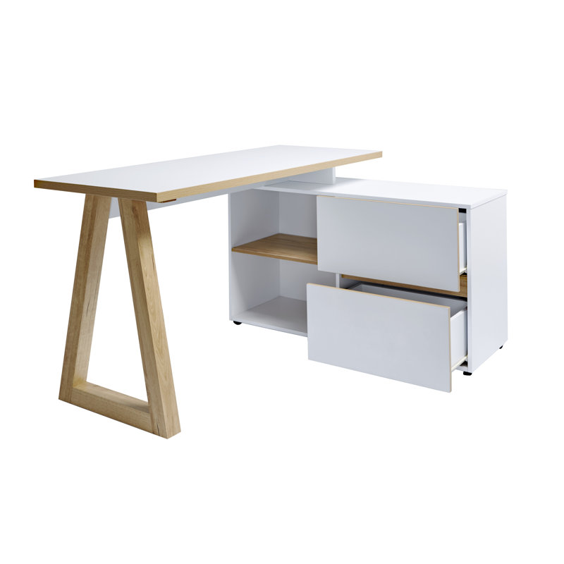 Belfield Modular L-Shaped, White/Oak