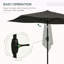 Parasol de marché d'extérieur rectangulaire de 6,5 pi x 10 pi avec manivelle et inclinaison à bouton-poussoir-1048052550