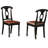 9 Piece Dining Set Includes a Rectangle Dining Room Table with Butterfly Leaf and 8 Faux Leather Upholstered Kitchen Chairs, 42x84 Inch, Black & Cherry-22133879-49667139-131410729