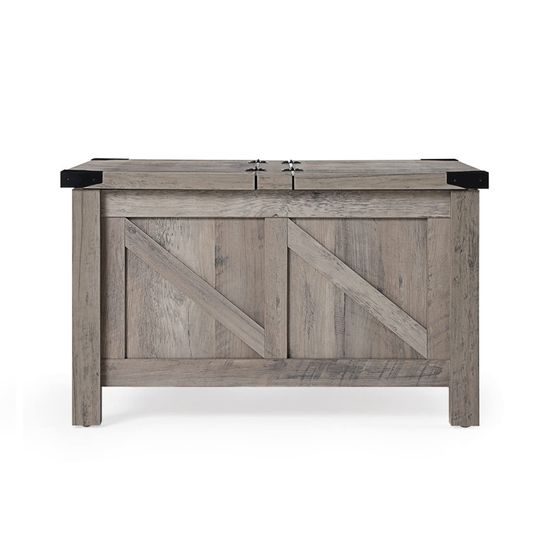 Table basse avec rangement Laziza, Gris, Gris