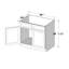 Armoire de base d'évier de cuisine l 36 po x P 24 po x H 34,5 po Casainc-117078987
