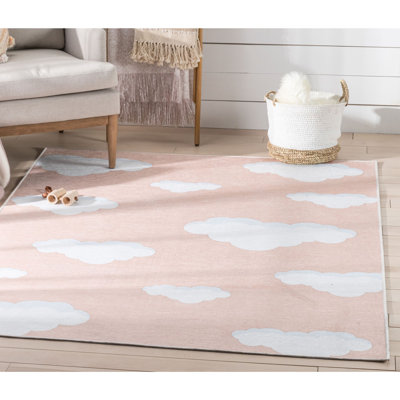 Tapis bleu clair Kehr Kids Rugs Cloud 9