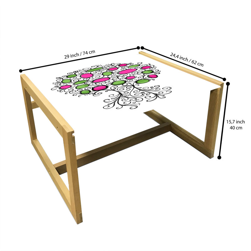 Heuser Sled Coffee Table, 40cm H x 74cm W x 62cm D
