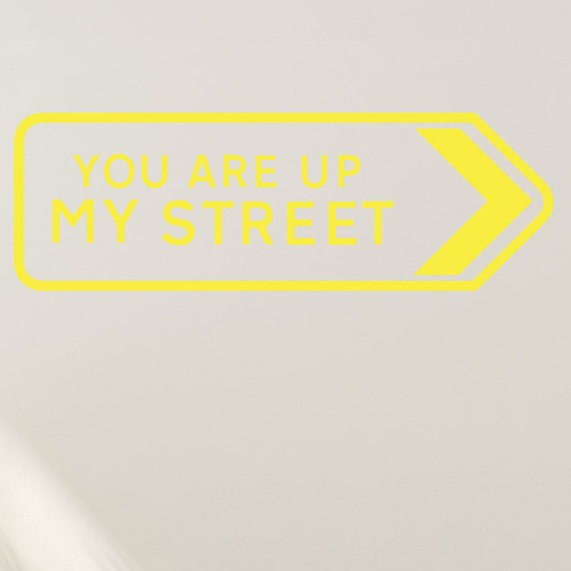 Wall Decal, Bright Yellow, Large