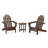 POLYWOOD Classic Adirondack 3 Piece Seating Group-980115814