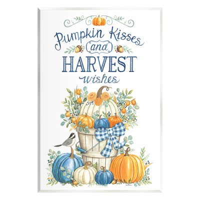 " Harvest Wishes Pumpkins " by Deb Strain on
