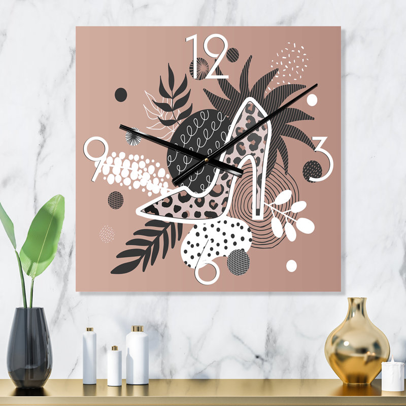 Horloge murale moderne Leopard, Petit