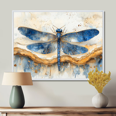 Décoration murale moderne libellule turquoise Serenade II - Libellule