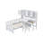 Twin Size Multifunctional Wood Platform Bed With Bookshelf At The Head Of The Bed-1811286762