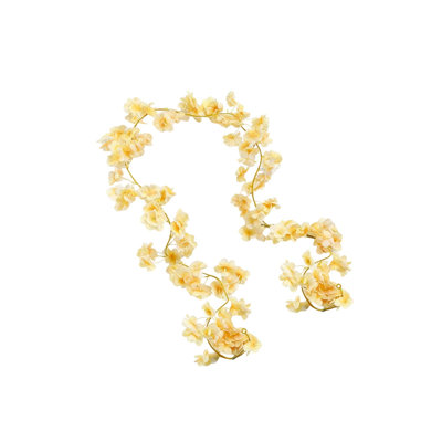  Simulated Cherrys Blossoms Vines Indoor Ceiling Decoration Vines Flower Strip Air Conditioning Duct Blocking Wrapping Fake Vines