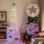 Arbre de Noël en forme de spirale avec lumières artificielles pré-éclairées The Holiday Aisle®